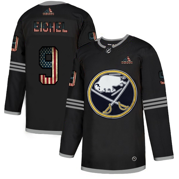 Buffalo Sabres #9 Jack Eichel Adidas Men Black USA Flag Limited NHL Jersey->buffalo sabres->NHL Jersey